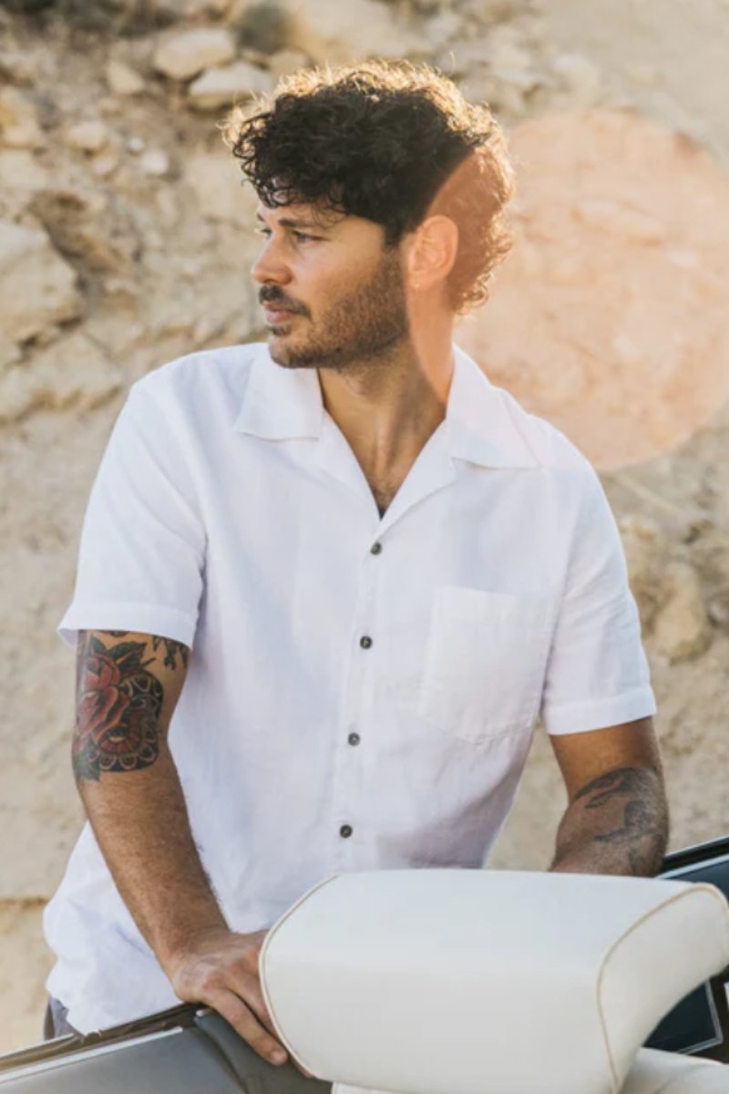 Hiroshi Kato Wrench SS shirt in double gauze - Archery Close Men's