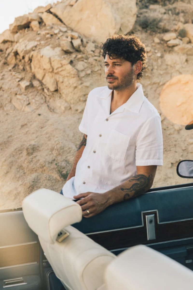 Hiroshi Kato Wrench SS shirt in double gauze - Archery Close Men's