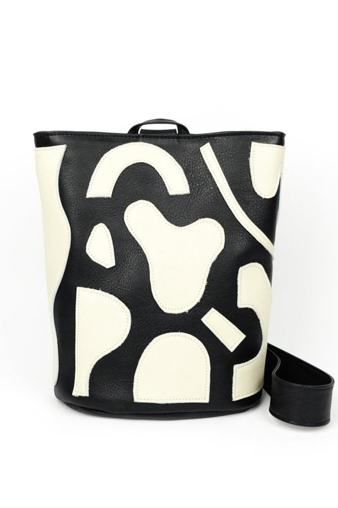 Abstract Shapes Leather sling bag - Primecut - Archery Close