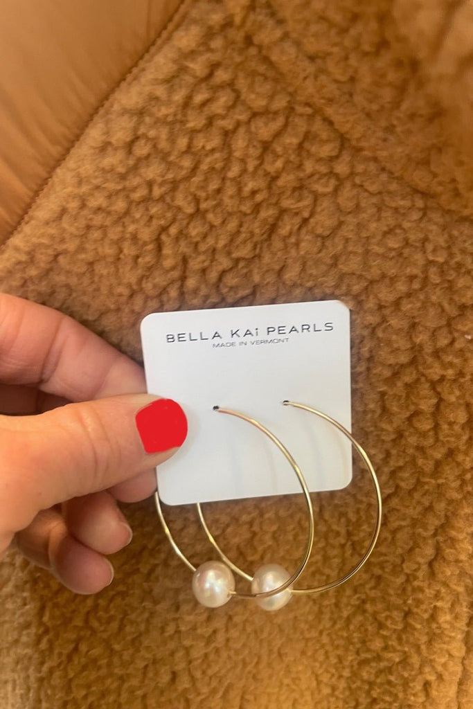 Endless hoop in gold - Bella Kai Pearls - Archery Close