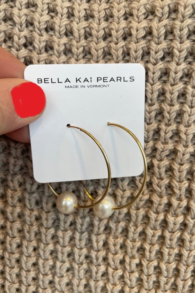Endless hoop in gold - Bella Kai Pearls - Archery Close