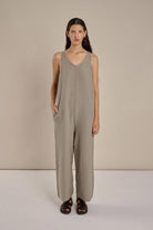 Everleigh Jumpsuit in fog - DemyLee - Archery Close