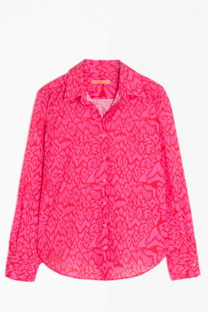 Ikat shirt in pink and red - Vilagallo - Archery Close