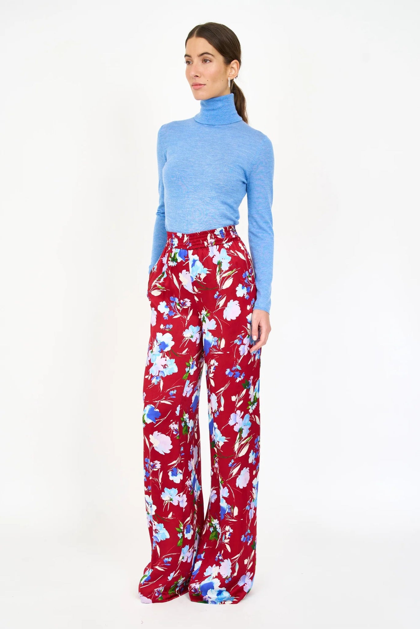 Jade Pant in Crimson Fleur - Christy Lynn - Archery Close