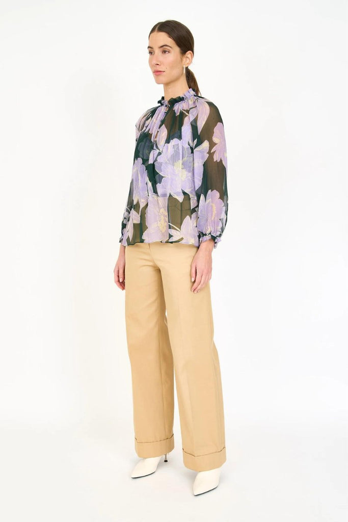 Karla blouse in Green Blossom - Christy Lynn - Archery Close