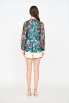 Karla blouse in pink poinsettia - Christy Lynn - Archery Close