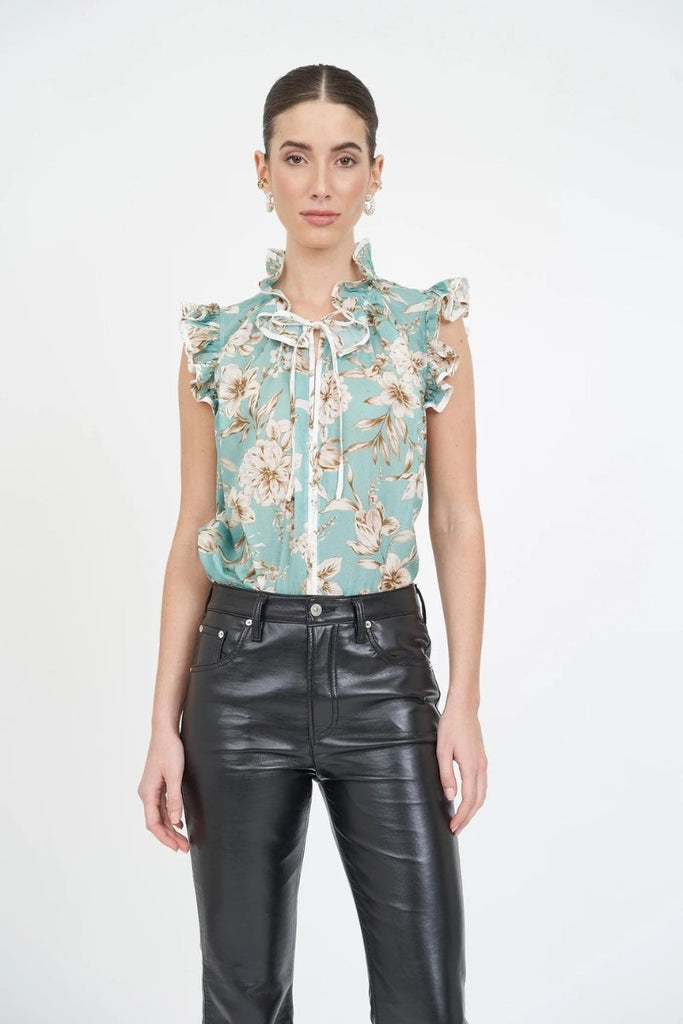 Nadya top in turquoise magnolia - Christy Lynn - Archery Close