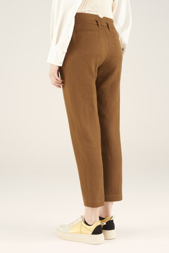 Straight trousers in bronze - Cotelac - Archery Close