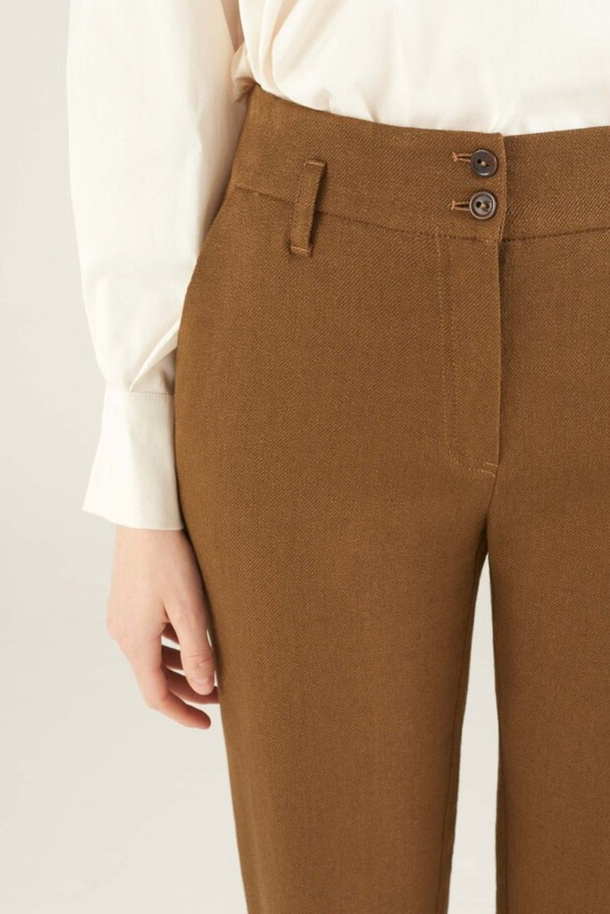 Straight trousers in bronze - Cotelac - Archery Close