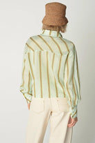 Stripe blouse in Water Green - Cotelac - Archery Close